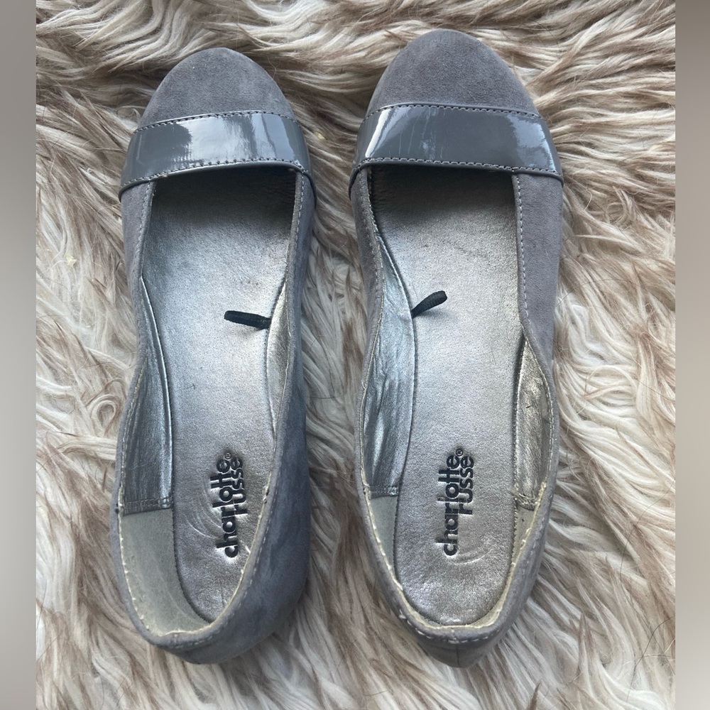 Gray Metallic Flats with Reflective Finish